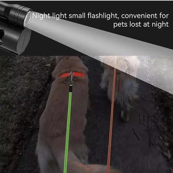 Dual Pet Leash Retractable Reflective Lead 360 Swivel Double Dog Walking Leash!