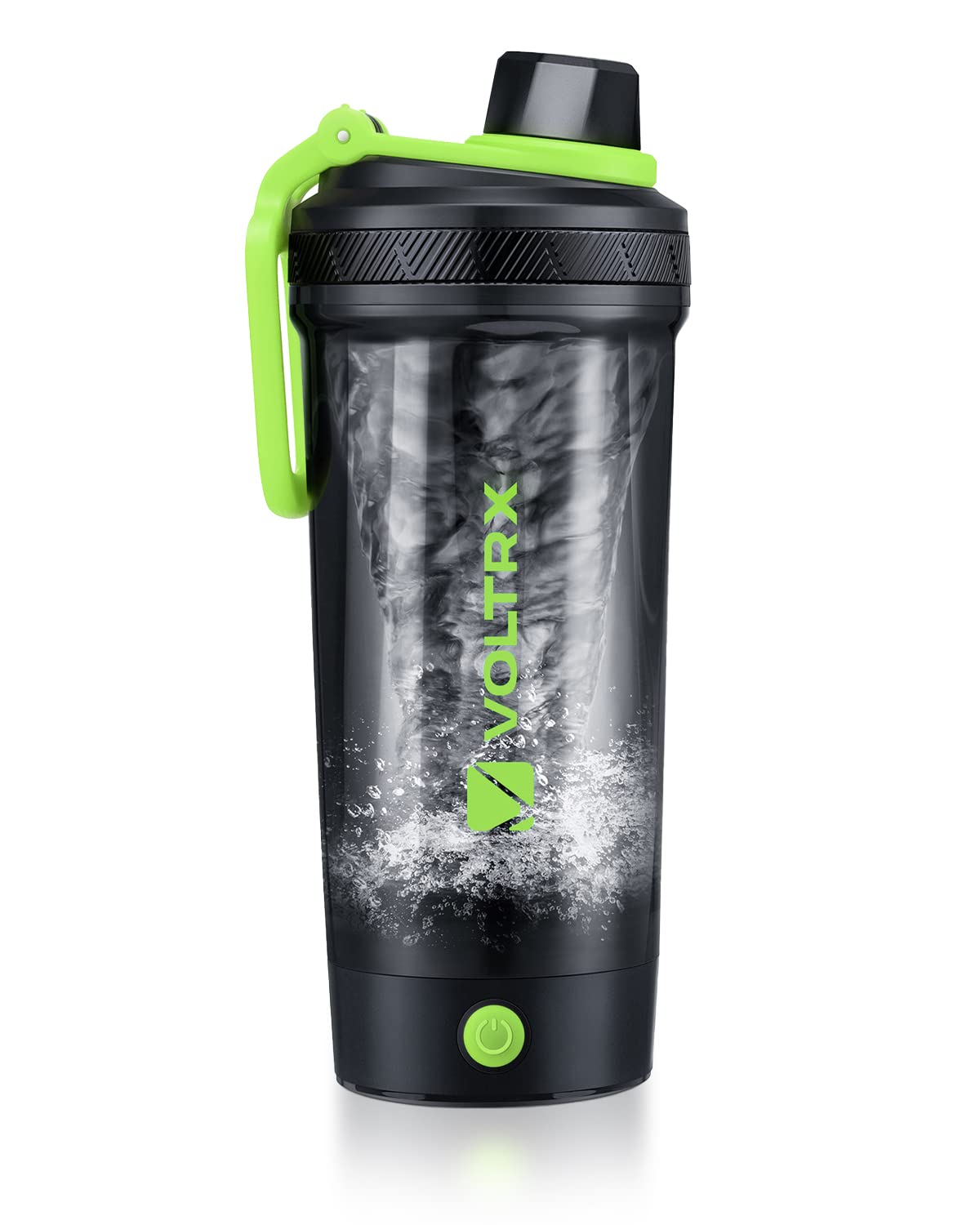 VOLTRX Electric Protein Shaker Bottle - USB Rechargeable Mixer Cup for Shakes and Meal Replacements, BPA-Free Tritan, 24oz