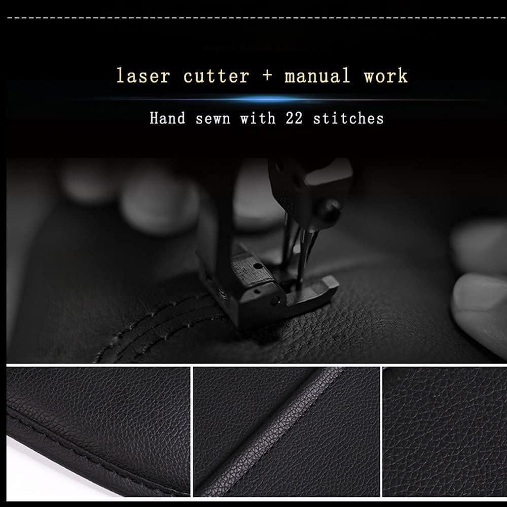 2 Pack PU Leather Premium Car SeatBack Organizer Travel Accessories Kick mats Back seat Protector and Cup Holder Holder Universal Use Seat Covers Black