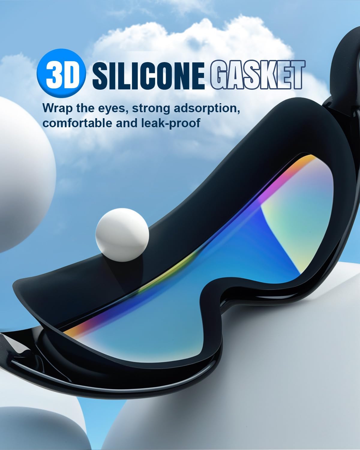 Rantizon Swim Goggles 2 Pack, Wide View Anti Fog&UV Swimming Goggles for Audlt, No Leaking Summer Gifts for Men Women Kid