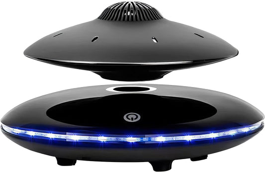 Levitating Bluetooth Speaker, Wireless Floating Speaker Bluetooth 4.0, Magnetic Levitating Speaker with LED Flash Lights & 360° Rotation for Home, Office Creative Decor, Cool Tech Gadgets
