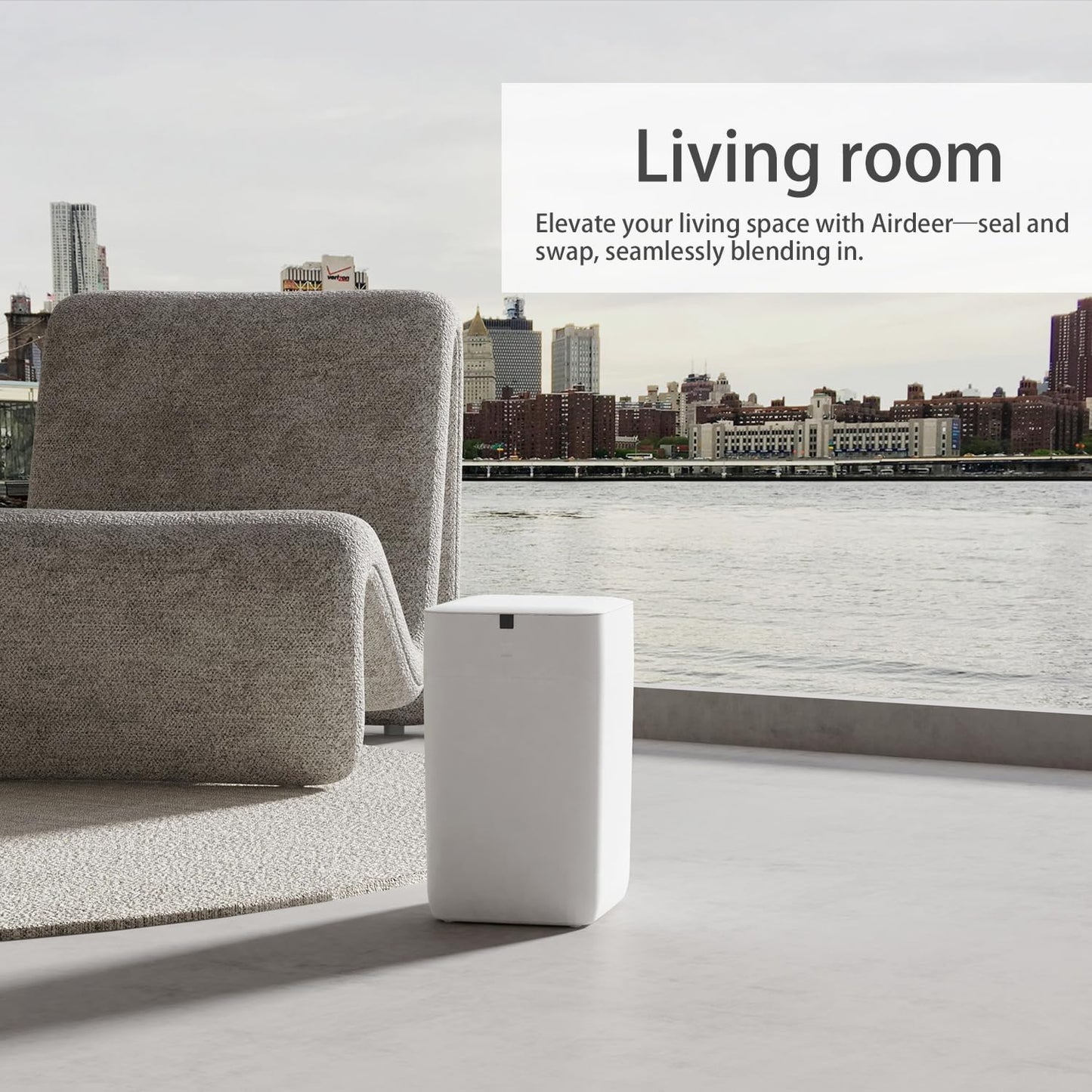 Automatic Trash Can, 4 Gallon Self Sealing and Self-Changing Smart Trash Can, Motion Sensor, Touchless Garbage can with lid for Kitchen Bathroom Office, 6 Refill Rings(A1, Golden line)