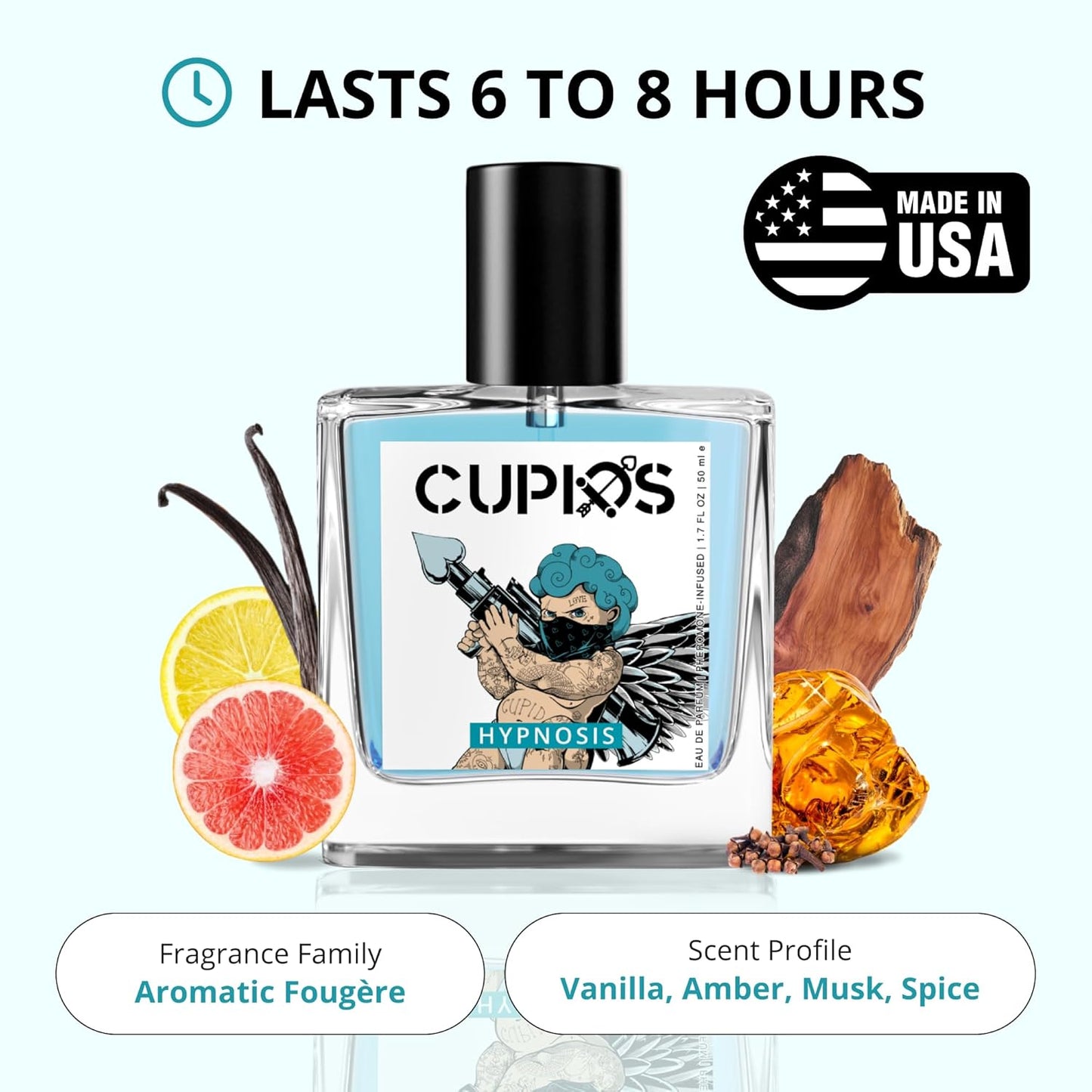 Original EDP Hypnosis 2.0 Pheromone-Infused Cologne for Men - Pheromone Perfume for Men Fragrance 50ml