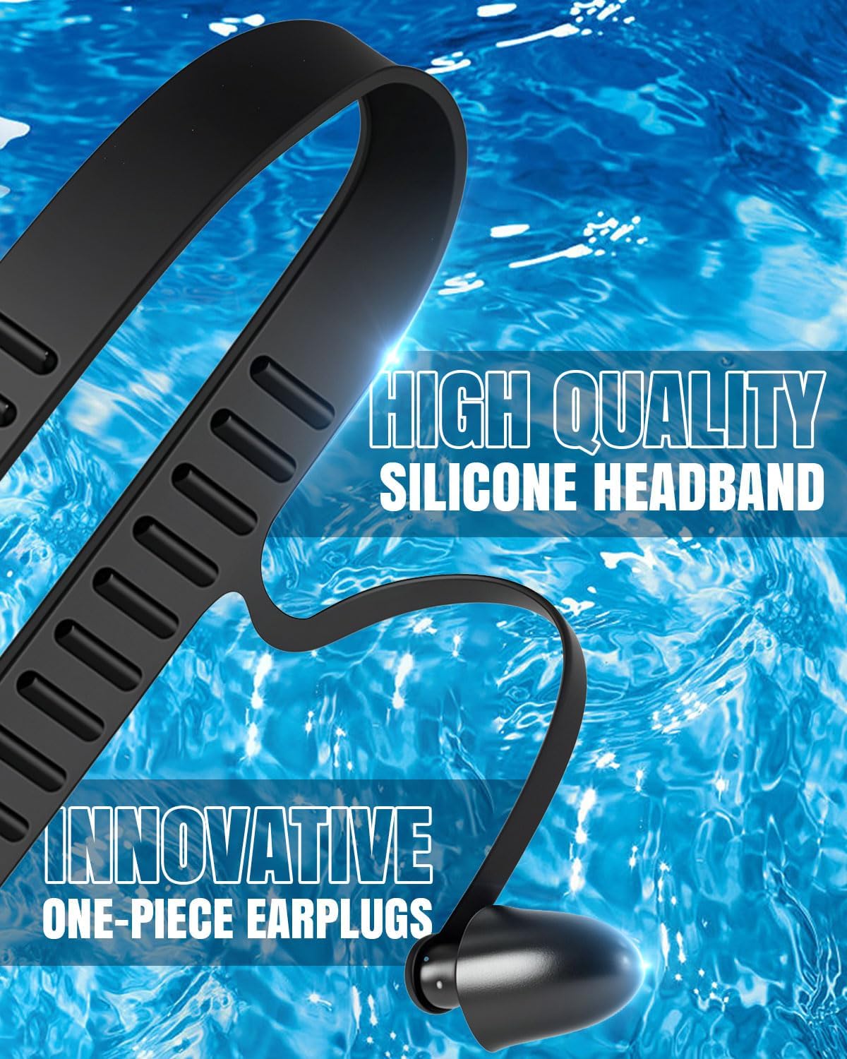 Rantizon Swim Goggles 2 Pack, Wide View Anti Fog&UV Swimming Goggles for Audlt, No Leaking Summer Gifts for Men Women Kid