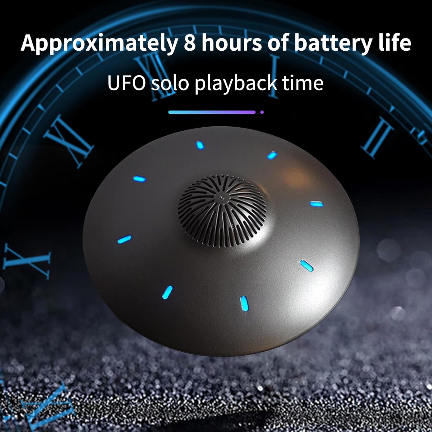 Levitating Bluetooth Speaker, Wireless Floating Speaker Bluetooth 4.0, Magnetic Levitating Speaker with LED Flash Lights & 360° Rotation for Home, Office Creative Decor, Cool Tech Gadgets