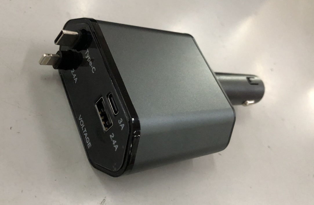 Automatic Retractable Charger- Fully Charged in 30 Minutes.